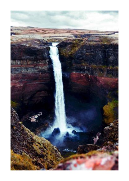 Haifoss waterfall poster