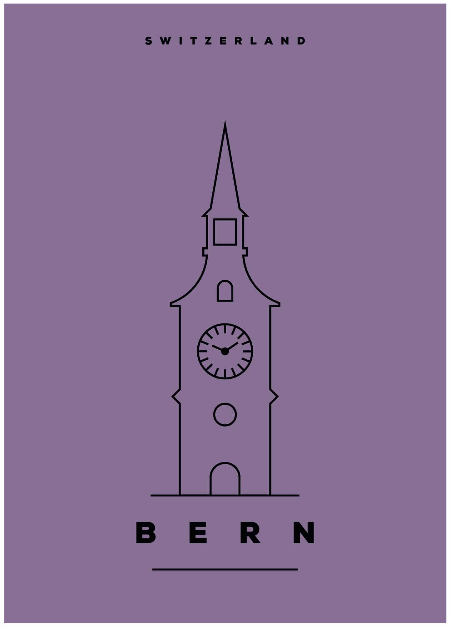 Bern illustration poster