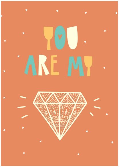 you are my diamond cartoon poster