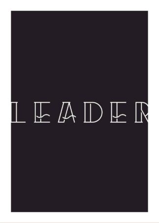 Leader words poster