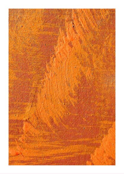 Art orange and brown in the wall poster