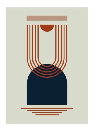 modern geometric #9 poster