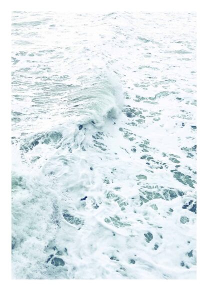 Marble magic ocean waves poster