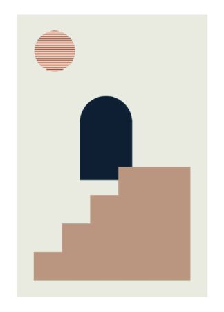 modern geometric shape #3 poster