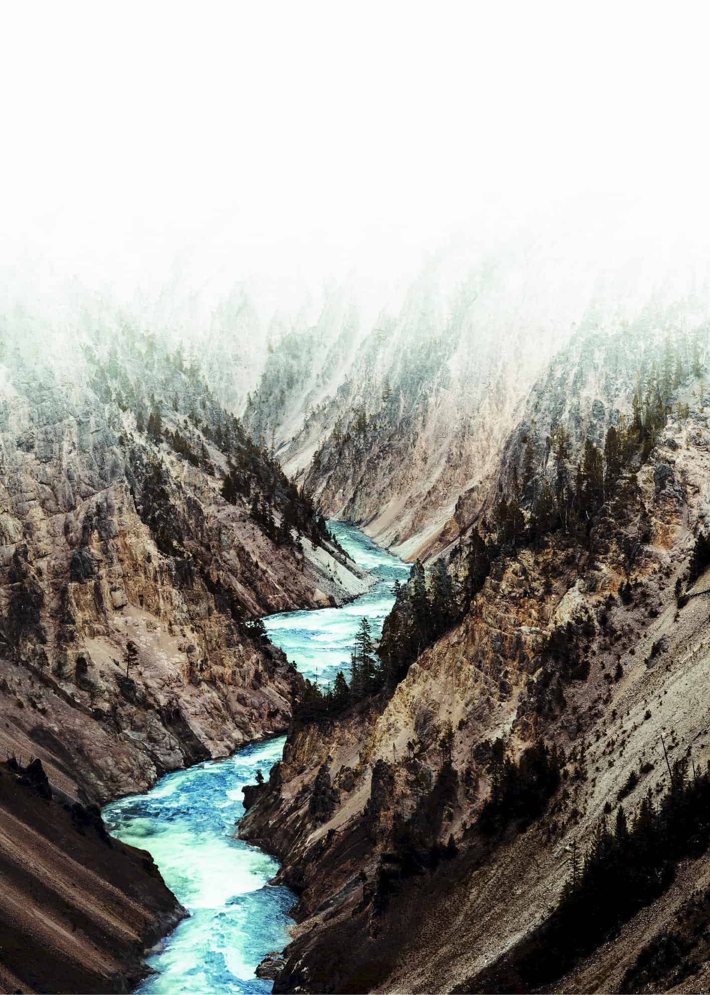 Yellowstone river poster