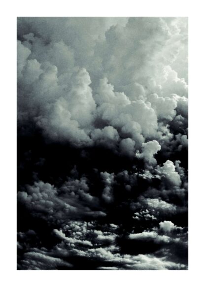 Dark clouds sky poster