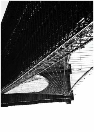 Brooklyn bridge upside down poster