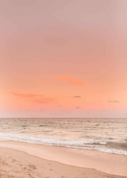 Pastel beach sky poster