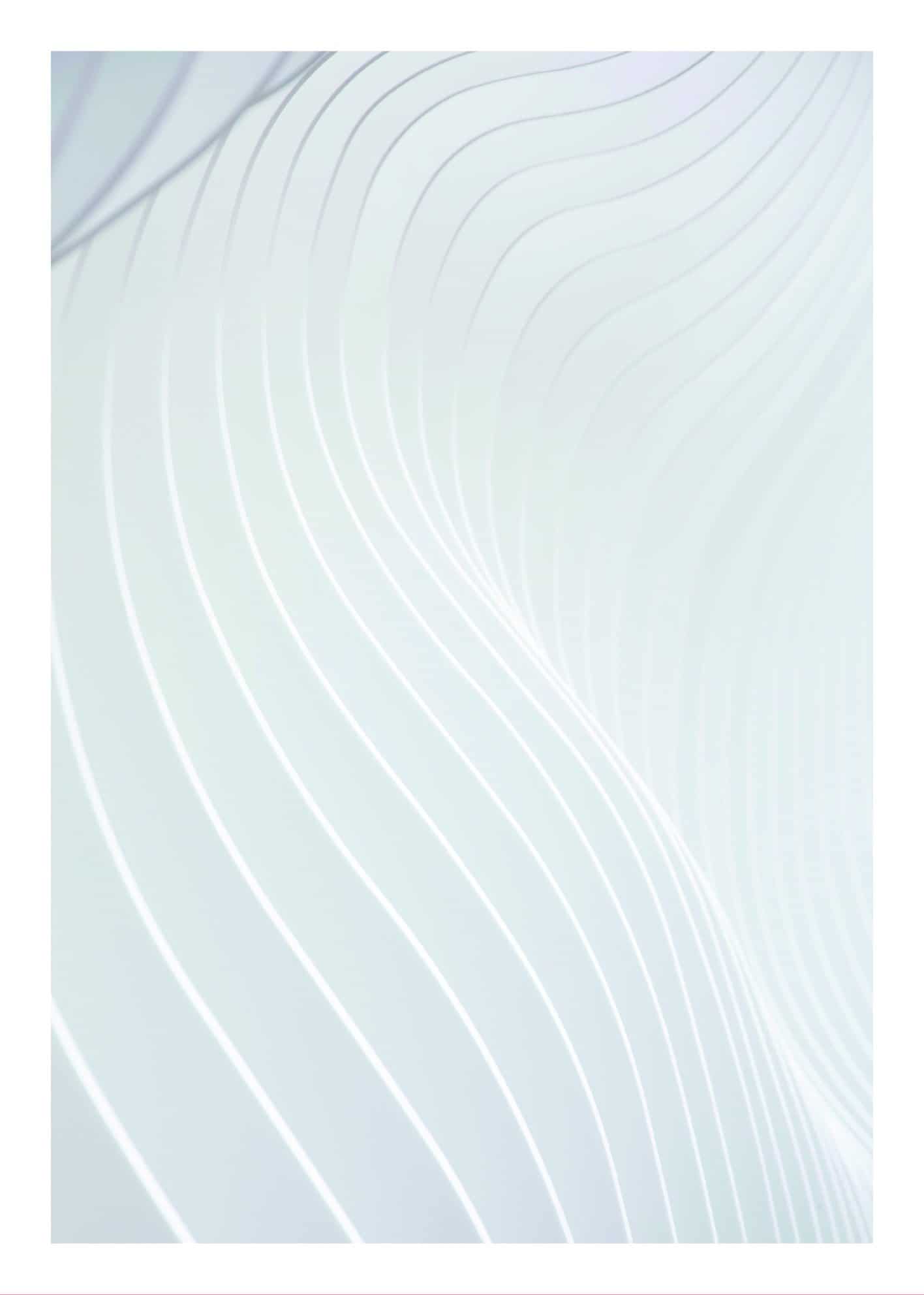 Architectural white waves poster