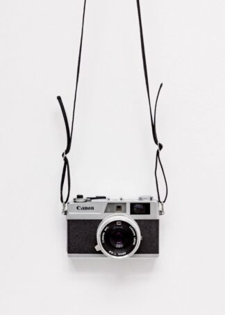 Hanging camera poster