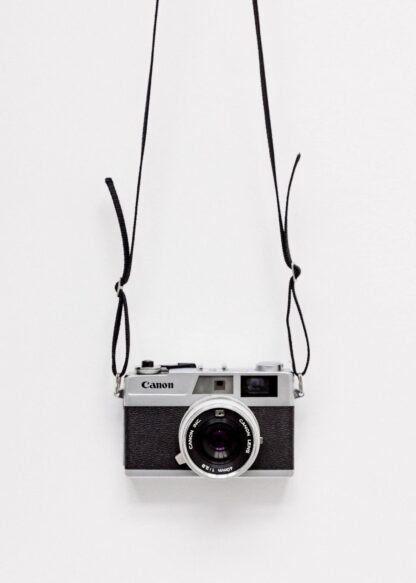 Hanging camera poster